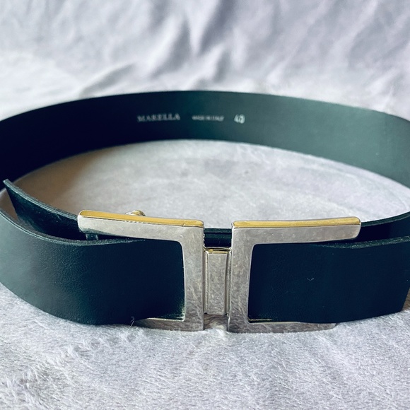 Marella Black Leather Belt main image 3